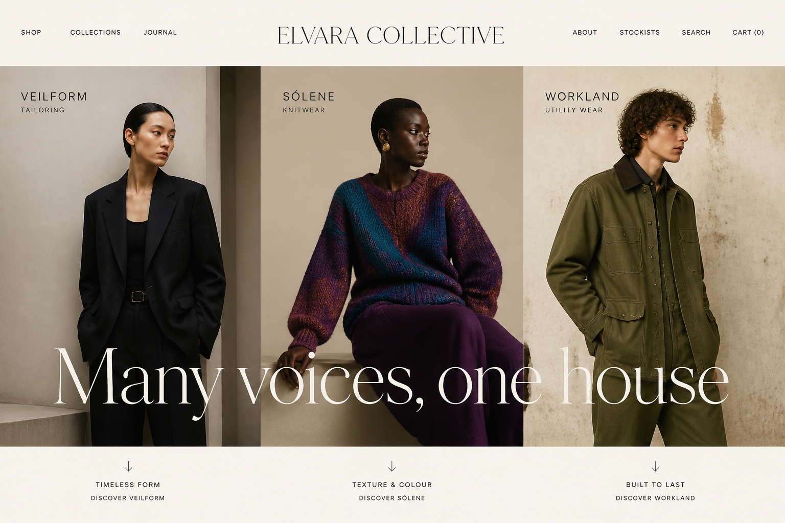 Elvara Collective fashion storefront