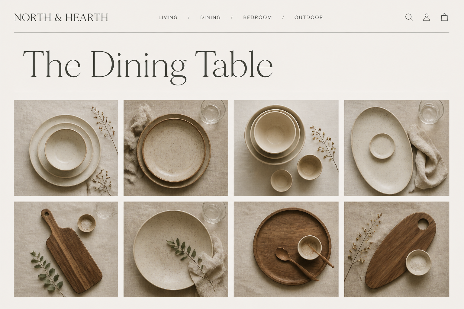 North and Hearth collection page