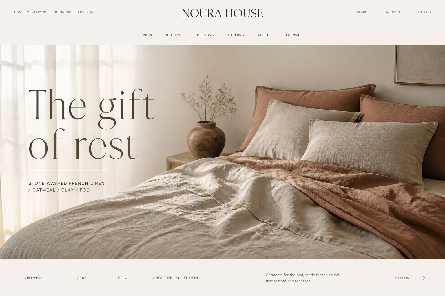 Noura House collection page