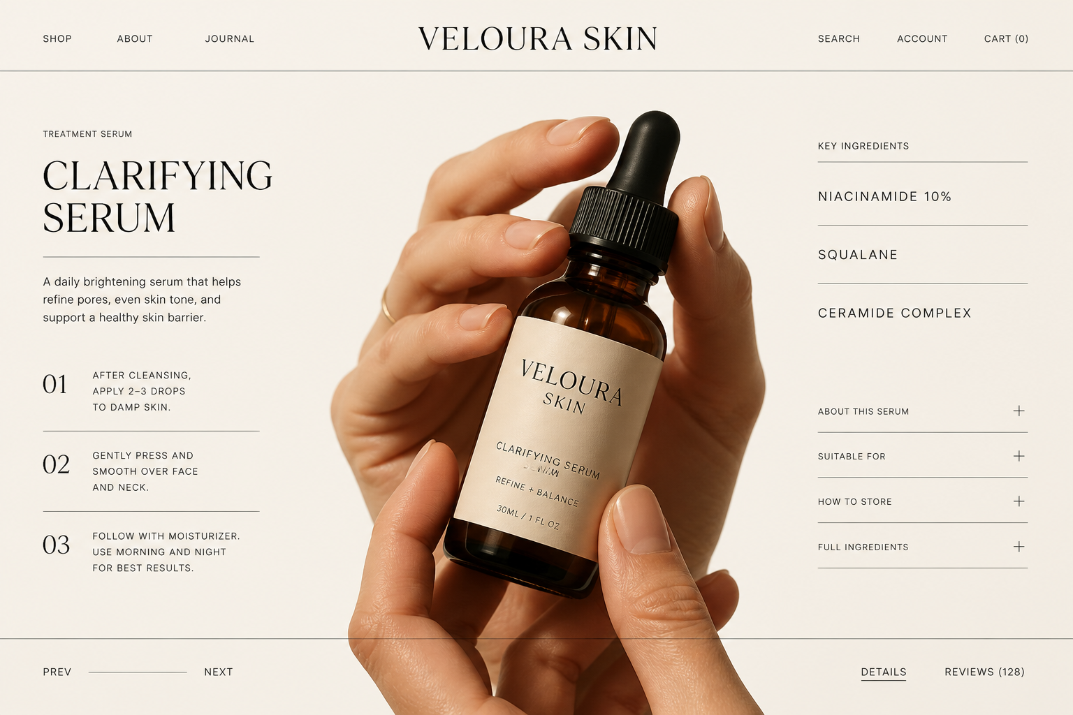 Veloura Skin product detail